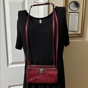 Brighton Deep Red Crossbody Bag
